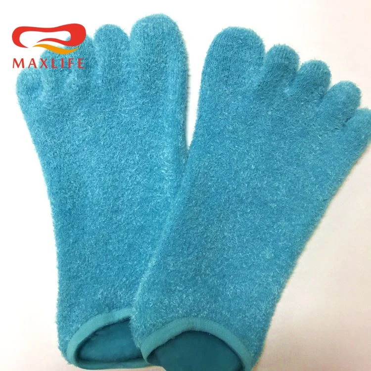 5 Toe Foot Moisturizing Silicone Gel Spa Socks for Men Women,Humectant Moisturizer and Soften Dry Hard Broken Rough Skin sock