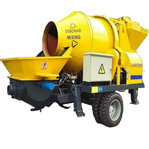 Mobile trailer 30 m3 per hour concrete mixer pump machine for sale