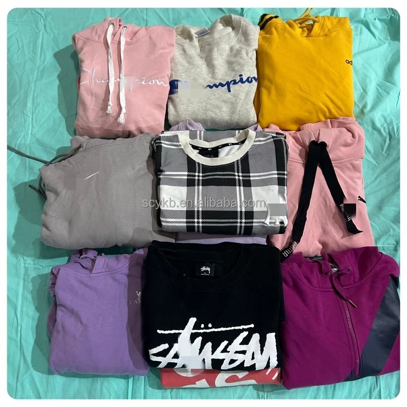 C03 second hand branded coat hoodies T shirt Used sports clothes in bulk Cheap wholesale luxury second hand clothes high quality