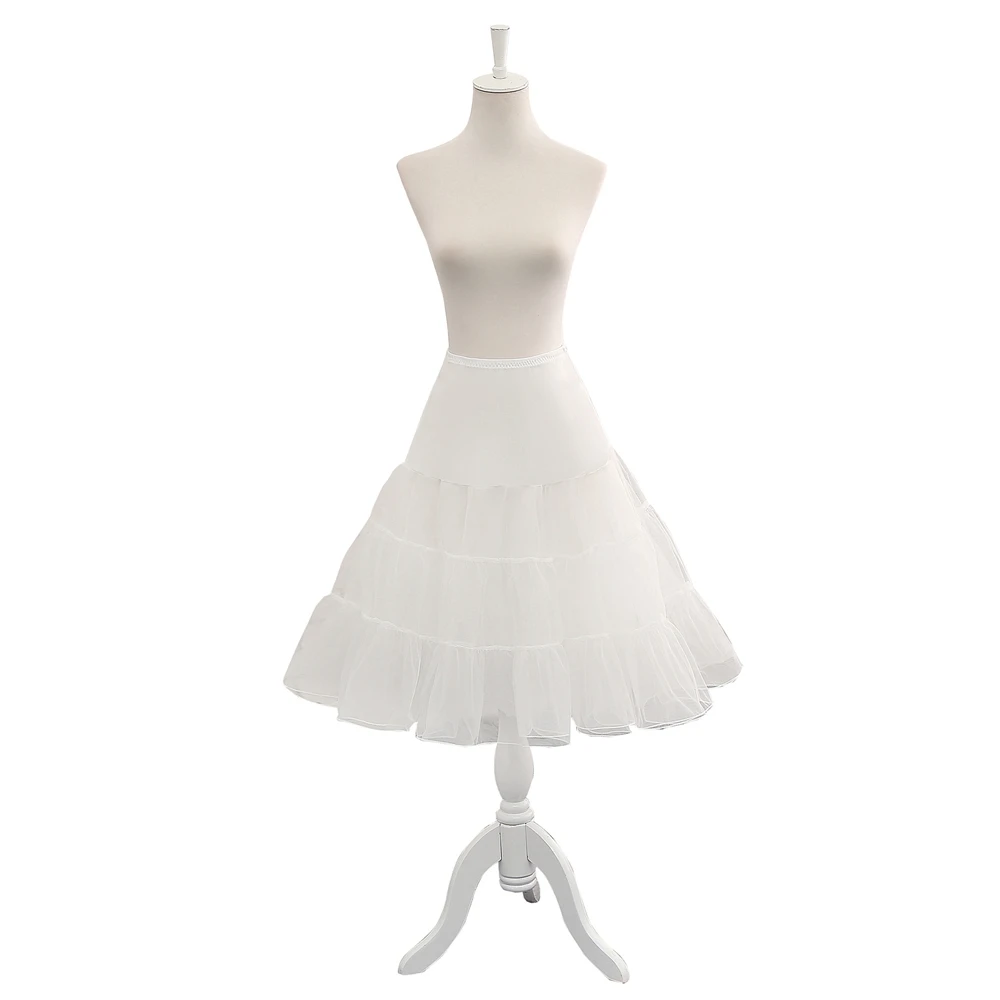 TUTU 3 hoops girls cancan skirt long gown petticoat wedding drop shipping with great price crinoline