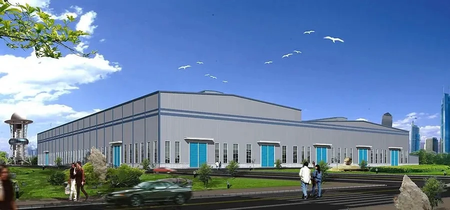 High quality steel structure prefabricated steel structure warehouse gas station stadium warehouse car sop