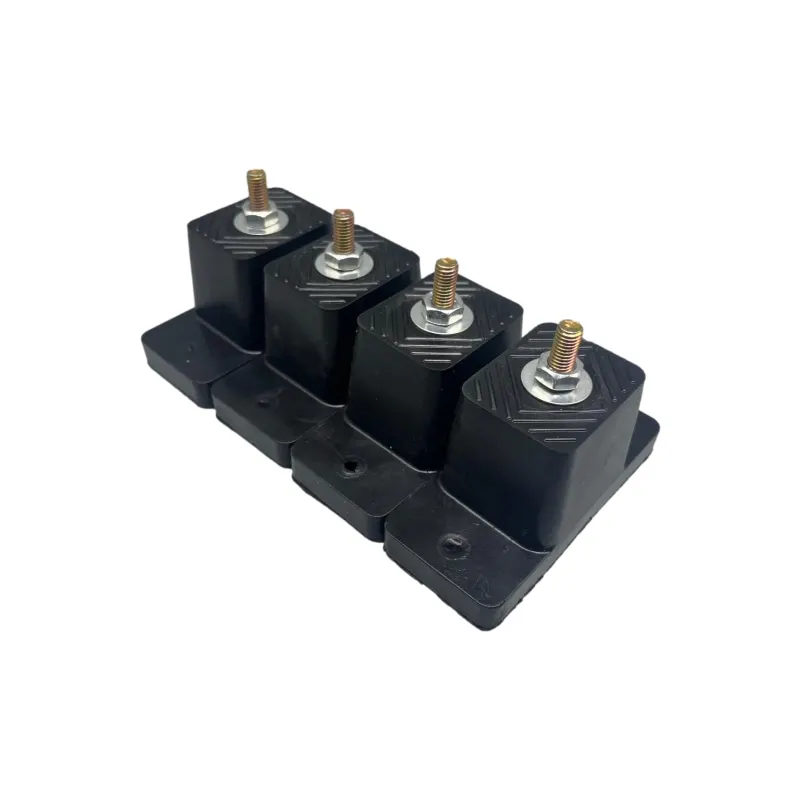 Air conditioning shock pad Thickened anti-noise and anti-slip outdoor unit support foot pad box