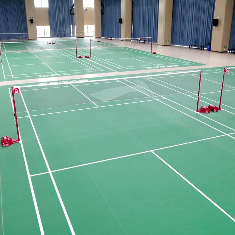 badminton court used professional plastic PVC vinyl sports floor sport court flooring