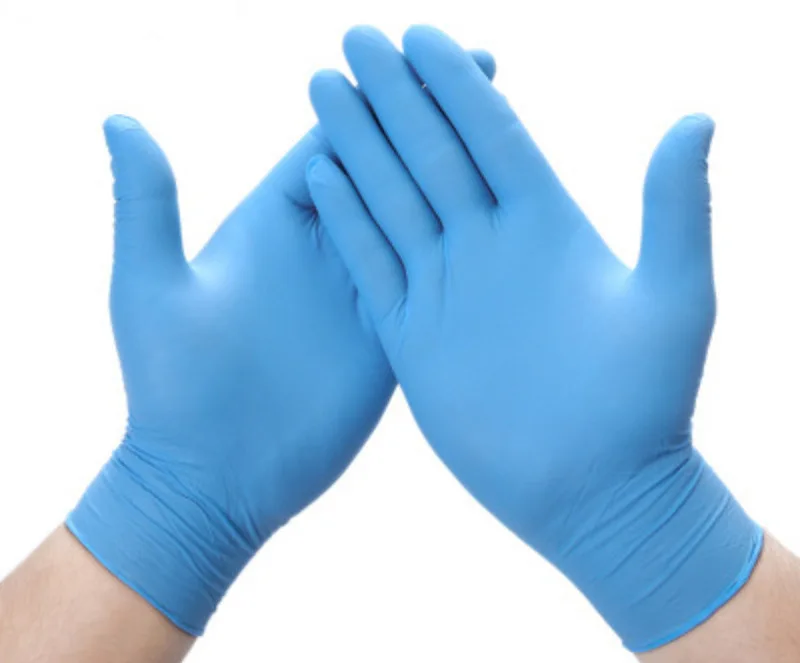 Free Samples Disposable Blue Color Nitrile  Examination  Glovees in Malaysia