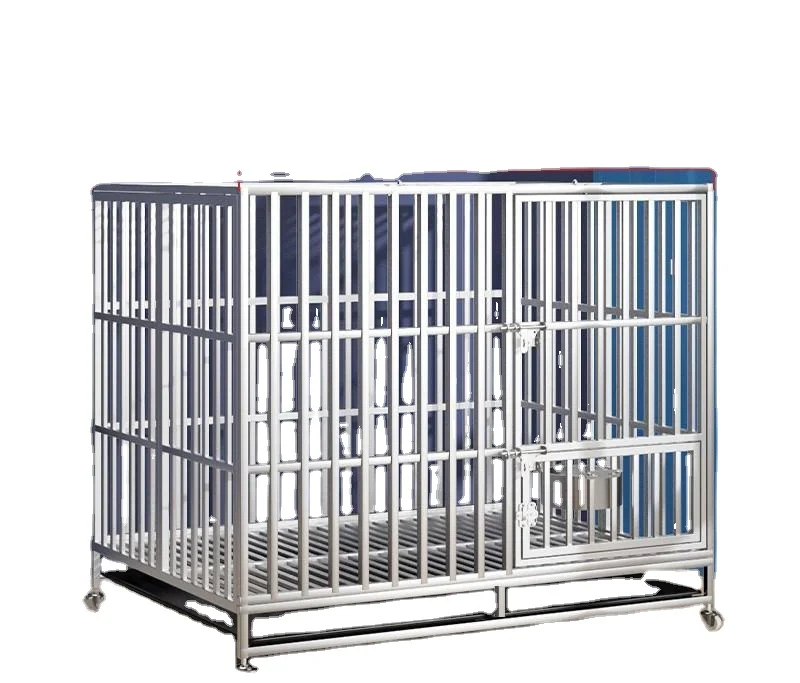 Профессиональная Заводская клетка для собак из нержавеющей стали маленькая Складная Клетка больших настоящие вещи