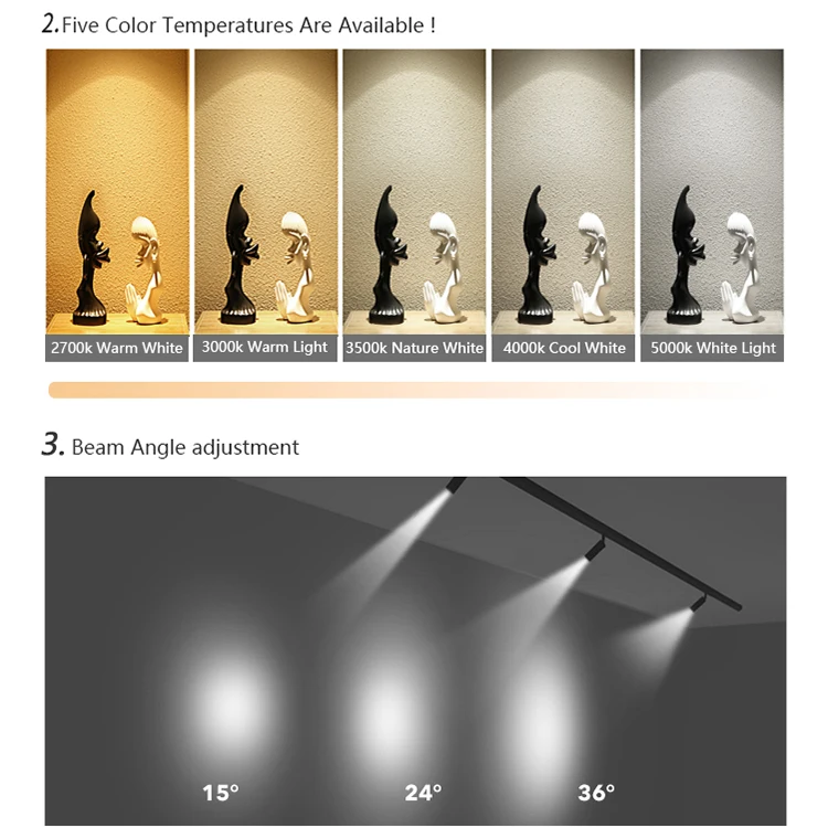 Ledoux Hot Selling Low Voltage Light 48V Series Magnetic Rail House Indoor 6W 10W Led Track Light