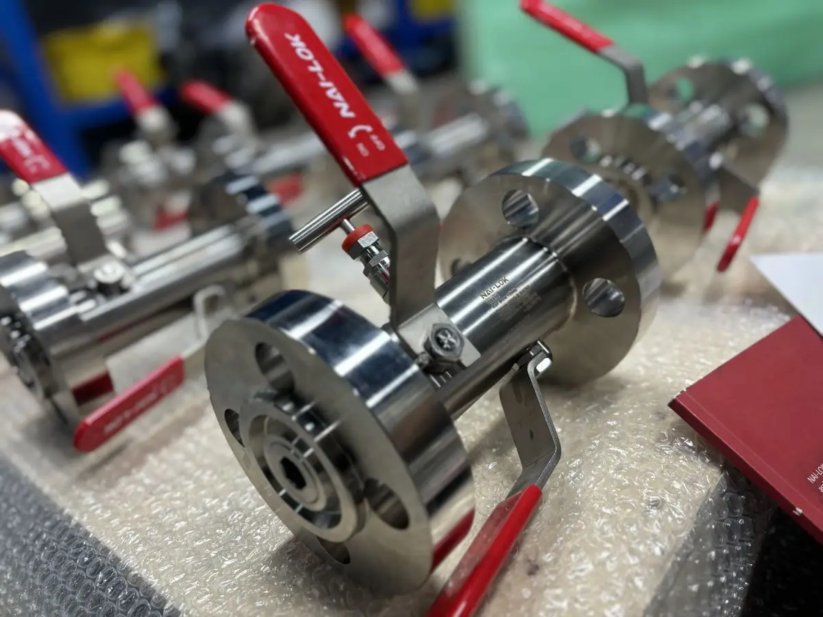 Intergrated Internal Thread Flange Type Two Valve Stainless Steel Double Block And Bleed Valve DBB