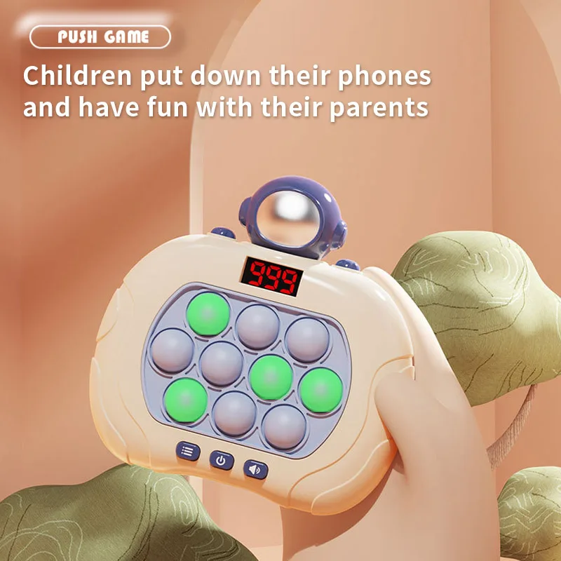 13 Button 999+ Level Quick Push Toys Kids Handheld Whack-a-mole Game Stress Relief Toys Intelligence Game Fidget Puzzle Toy