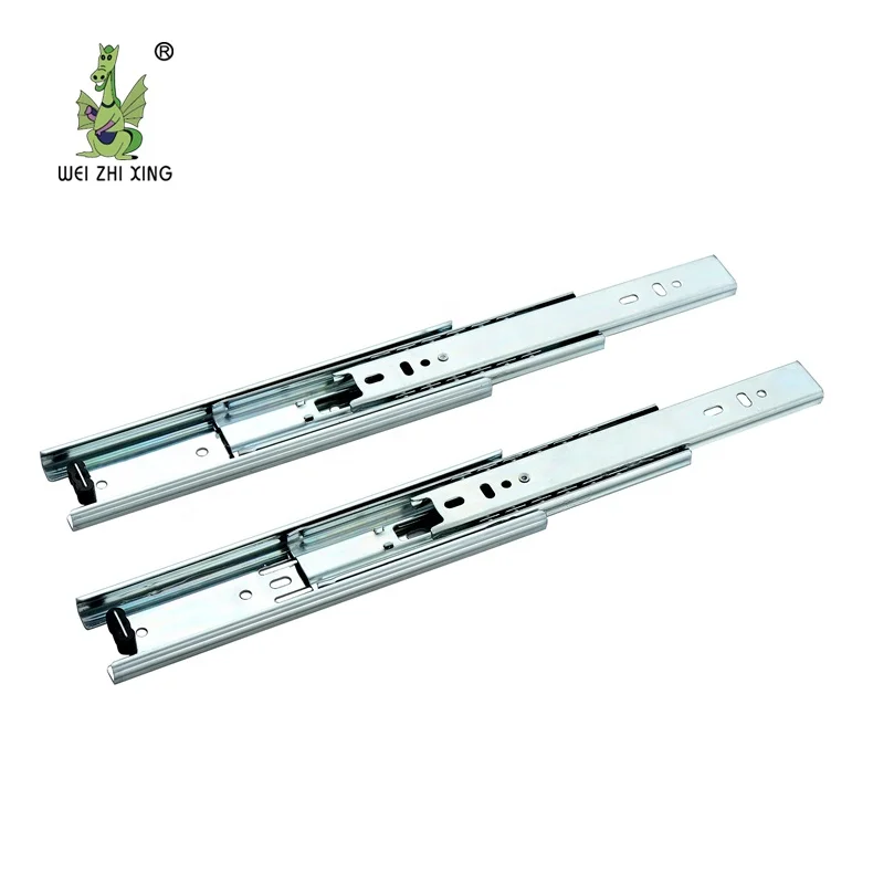 stainless steel heavy duty furniture ball bearing slideway drawer slide rail 4010