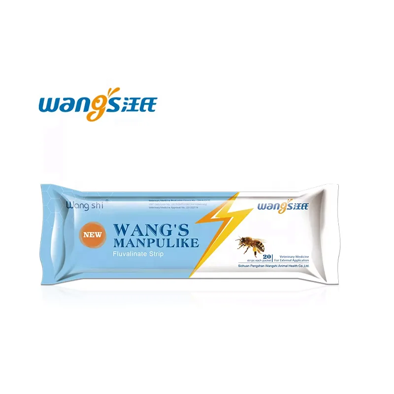 Продажа с завода Wangshi, 20 полосок в упаковке, новая лента флувалината, похожая на мангуру, для обработки клещей варроа