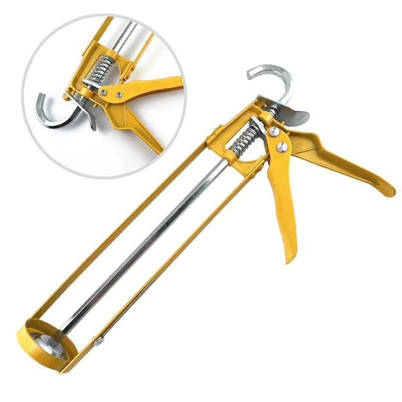 Yellow Sealant Skeleton Silicone Caulking Gun From yiwu Hardware Tools
