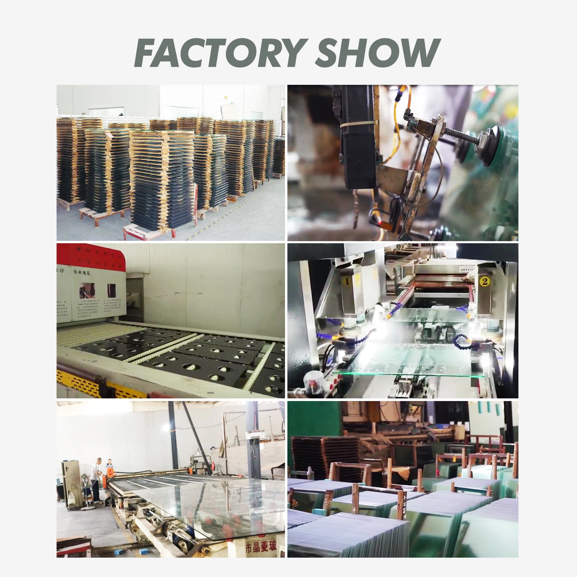 Glass factory, a variety of glass specifications customised, high quality transparent glass