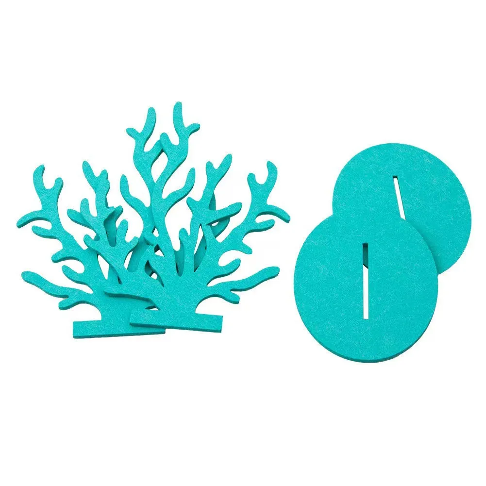 MoonBrush DIY Mermaid Party Felt Decorations Birthday Graduation Supplies Table Ornament Coral Seaweed Starfish Sea Horse