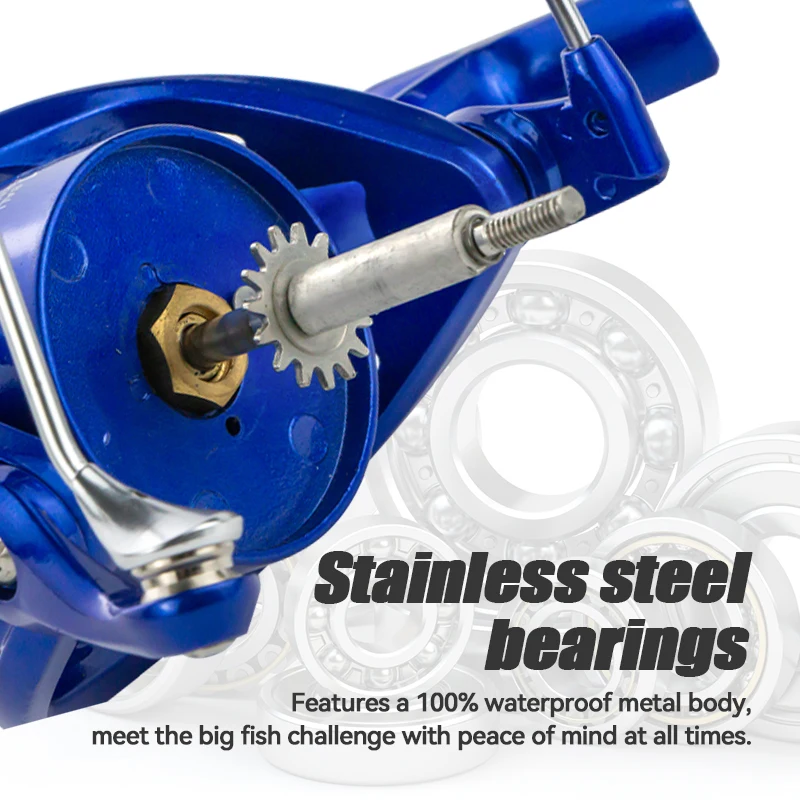 Saltwater Jigging Fishing 4.7:1 Gear Ratio 6+1 Ball Bearing CNC Metal Rocker Arm Sea Fishing Trolling Boat Spinning Reel