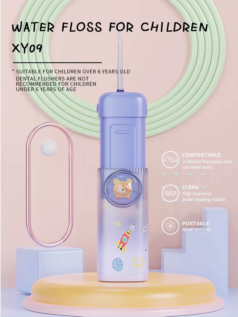 Factory OEM mini new professional portable cordless dental oral irrigator water flosser  for child