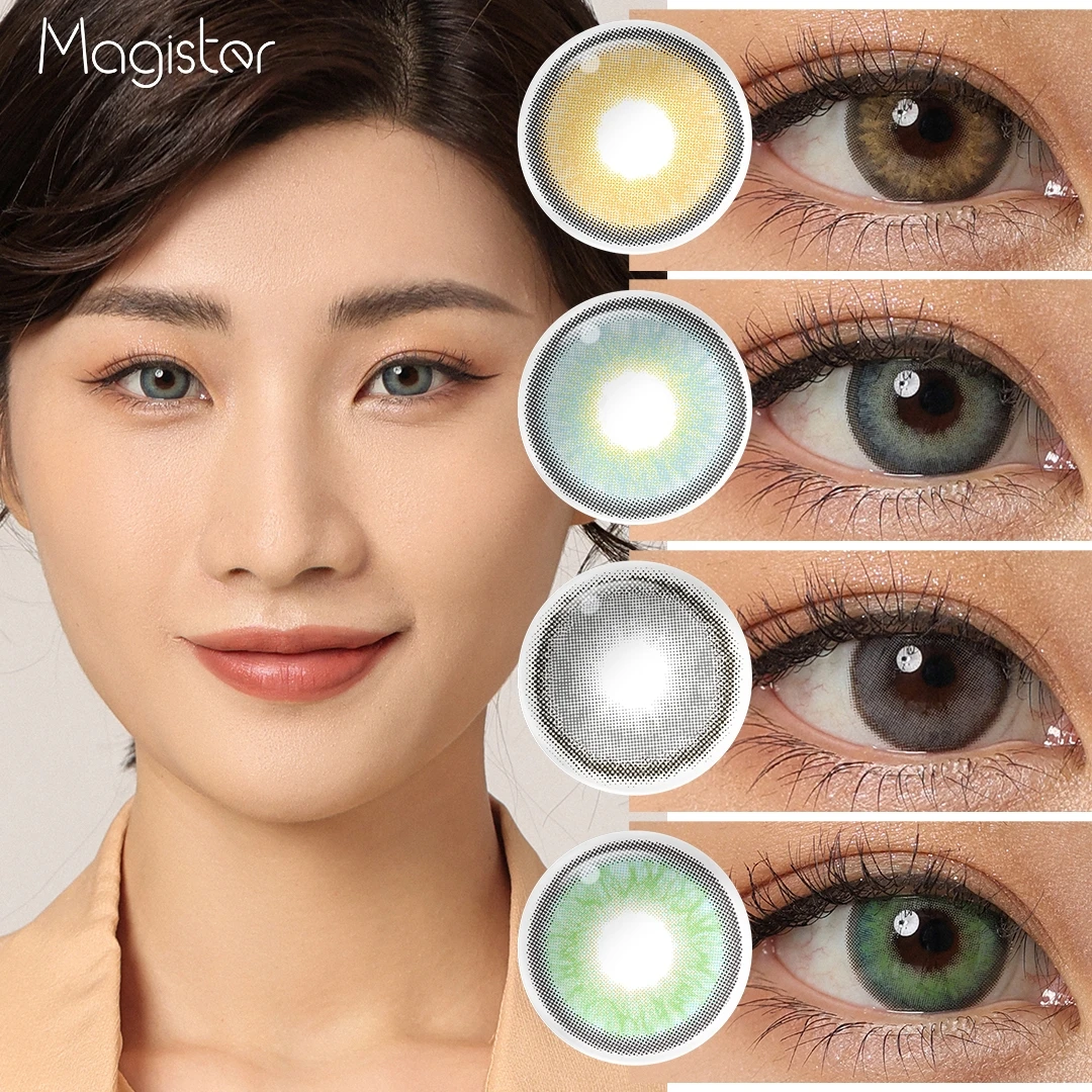 Magister Mystery Natural Color Contact Lenses with circle Cosmetic Colored Contacts Big Eye Colored Contact Lens