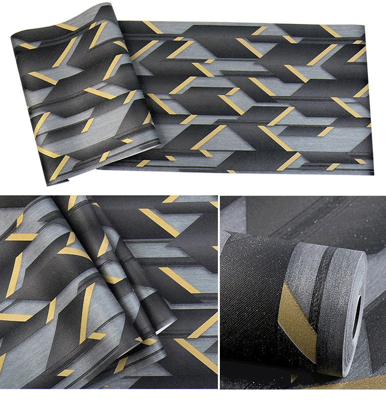 2023 Nordic Abstract PVC 3D Wallpaper for Bedroom Walls Living Room Hotel Home Decor Stripe Vinyl papier paint Decoration