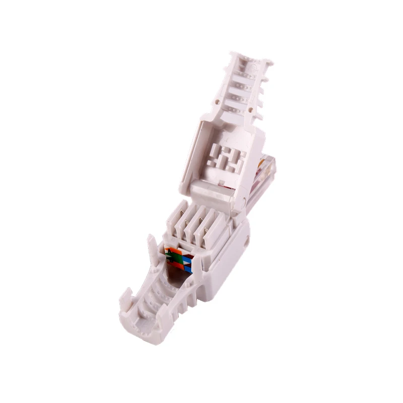 Модульный разъем UTP Cat6a без инструментов RJ45 keystone сетевой