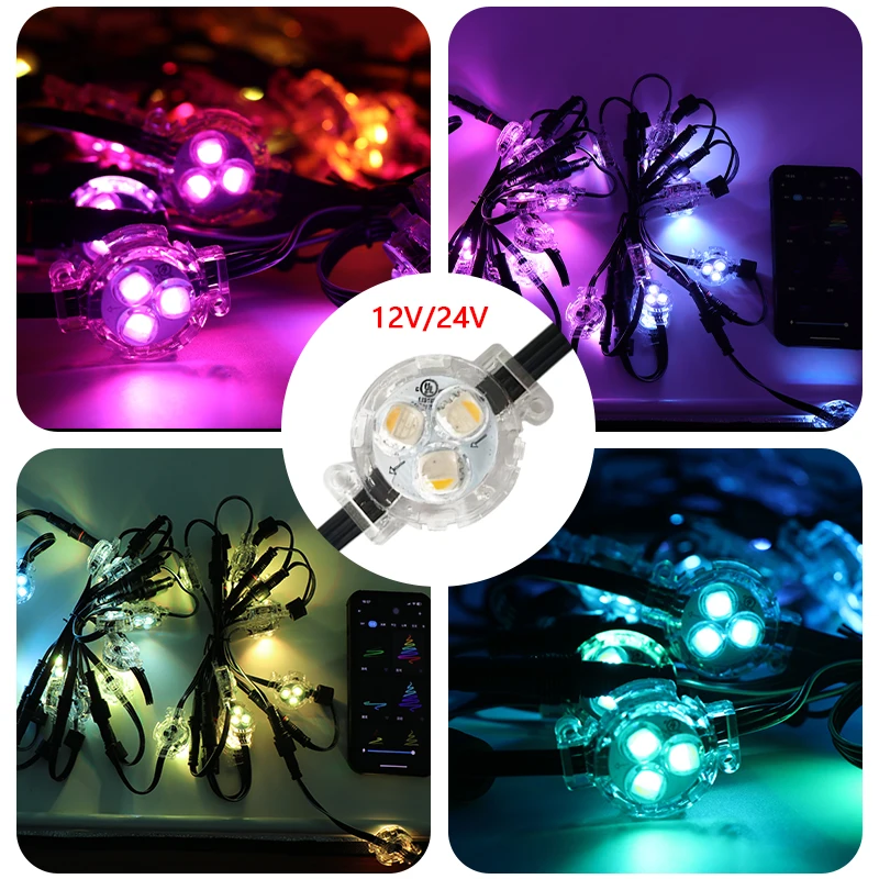 Pixel Lights Christmas Colorful House Eaves Light Decorative Lamp Ip68 Waterproof Permanent Pixel Soffit Light