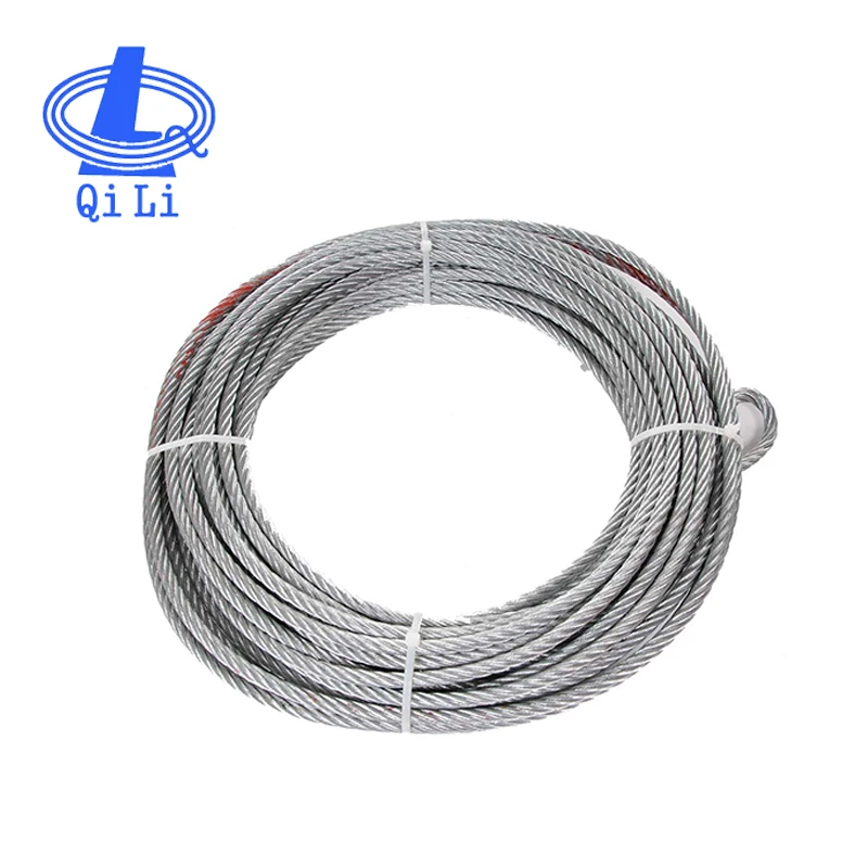 QiLi Professional Galvanized 6*12+7FC Steel Wire Rope