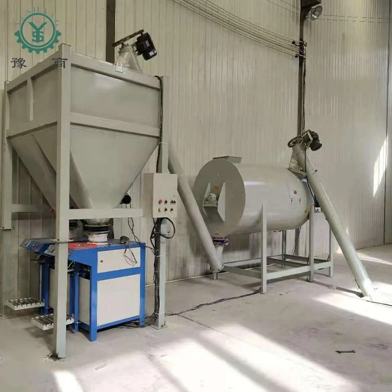 Simple Dry Mix Mortar Production Line 10-12 T/h Ceramic Tile Adhesive Dry Mortar Mixer Machines For Sale