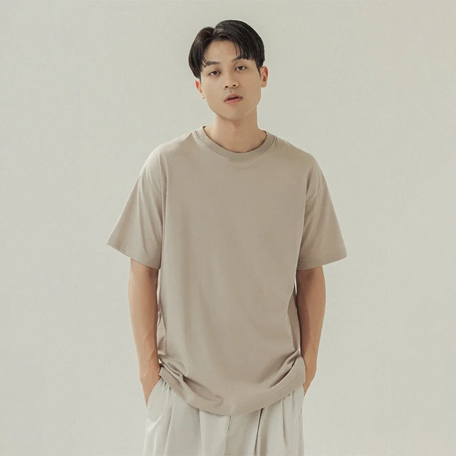 High Quality Short Sleeve Dropped Shoulder Oversized Blank T-Shirt For Wholesale