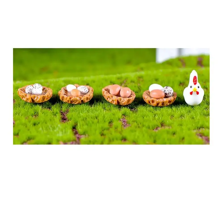 Crafts Terrarium Figurine Fairy Garden Dollhouse Chicken Animals Statue Figures Decor Miniature Bonsai DIY Resin for Teens Gift