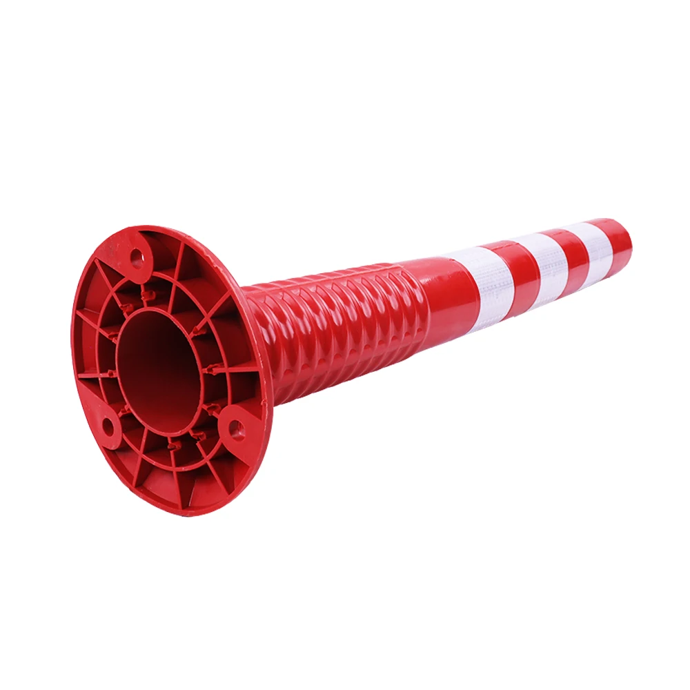Traffic Bollard Flexible Road Divider Flexible TPU Warning Post