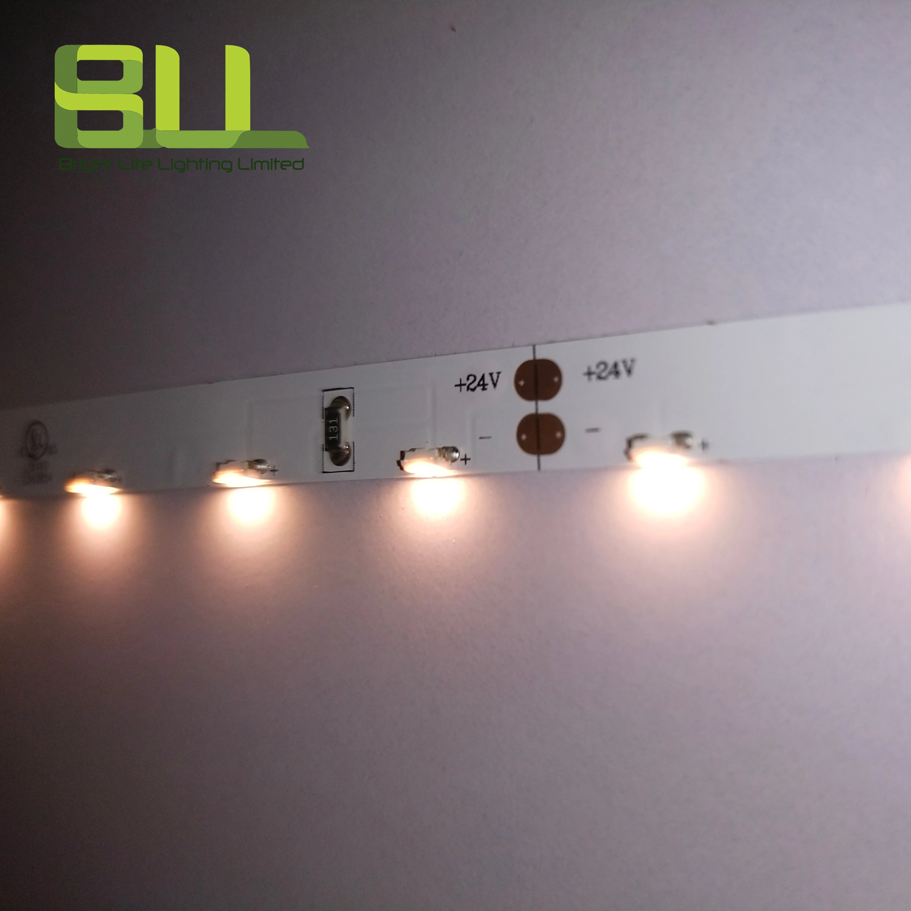 High CRI90 SMD3014 60LED strip side view 24V flex led strip for cabinet home lighting