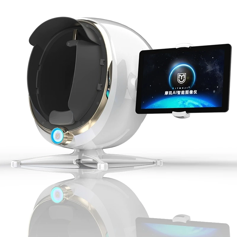 
3D dermatoscope 8 spectrum skin analyzation smart mirror wood lamp face scanner uv skin analyzer machine mirror skin analyzer 