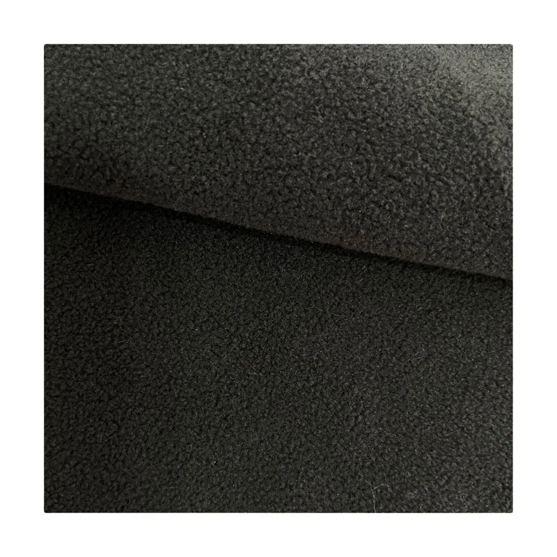 Customized Color 100 Polyester Double Side Brush One Side Anti Pilling Knit Wool Fleece Fabric Polar