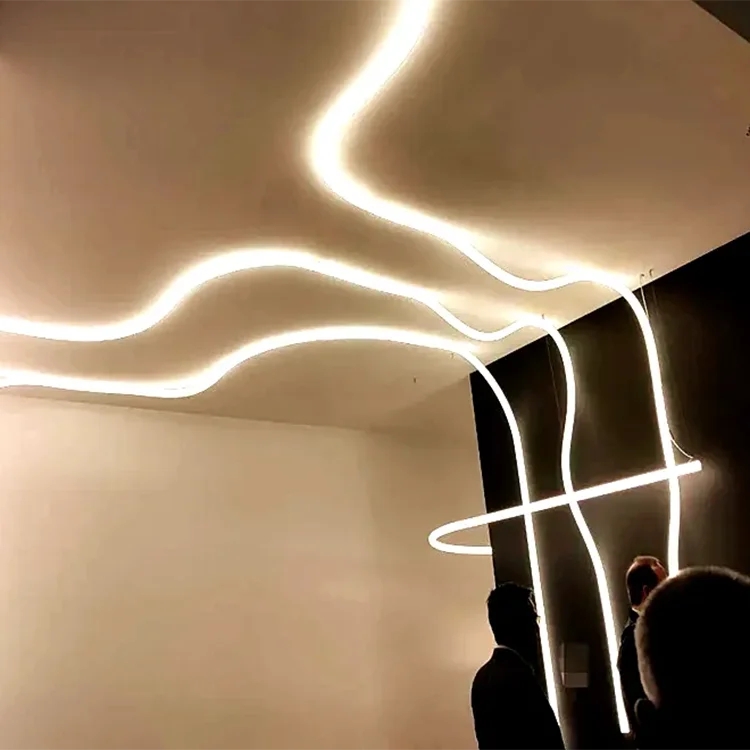 24 В цифровой неоновый гибкий 360 градусов Пиксельная светодиодная неоновая лампа шланг светодиодный