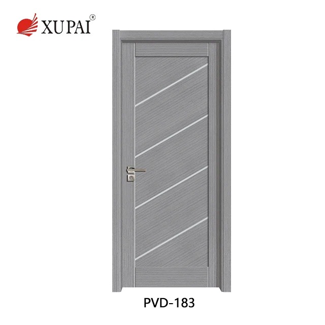
Construction bathroom interior plastic pvc door 