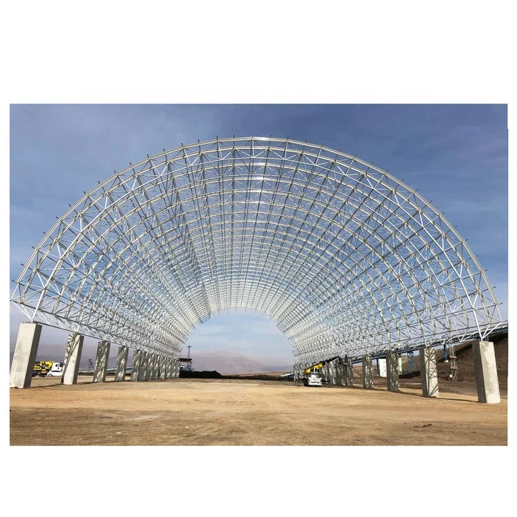 Xuzhou LF-BJMB Steel Dome Structure Industry Warehouse arch coal shed
