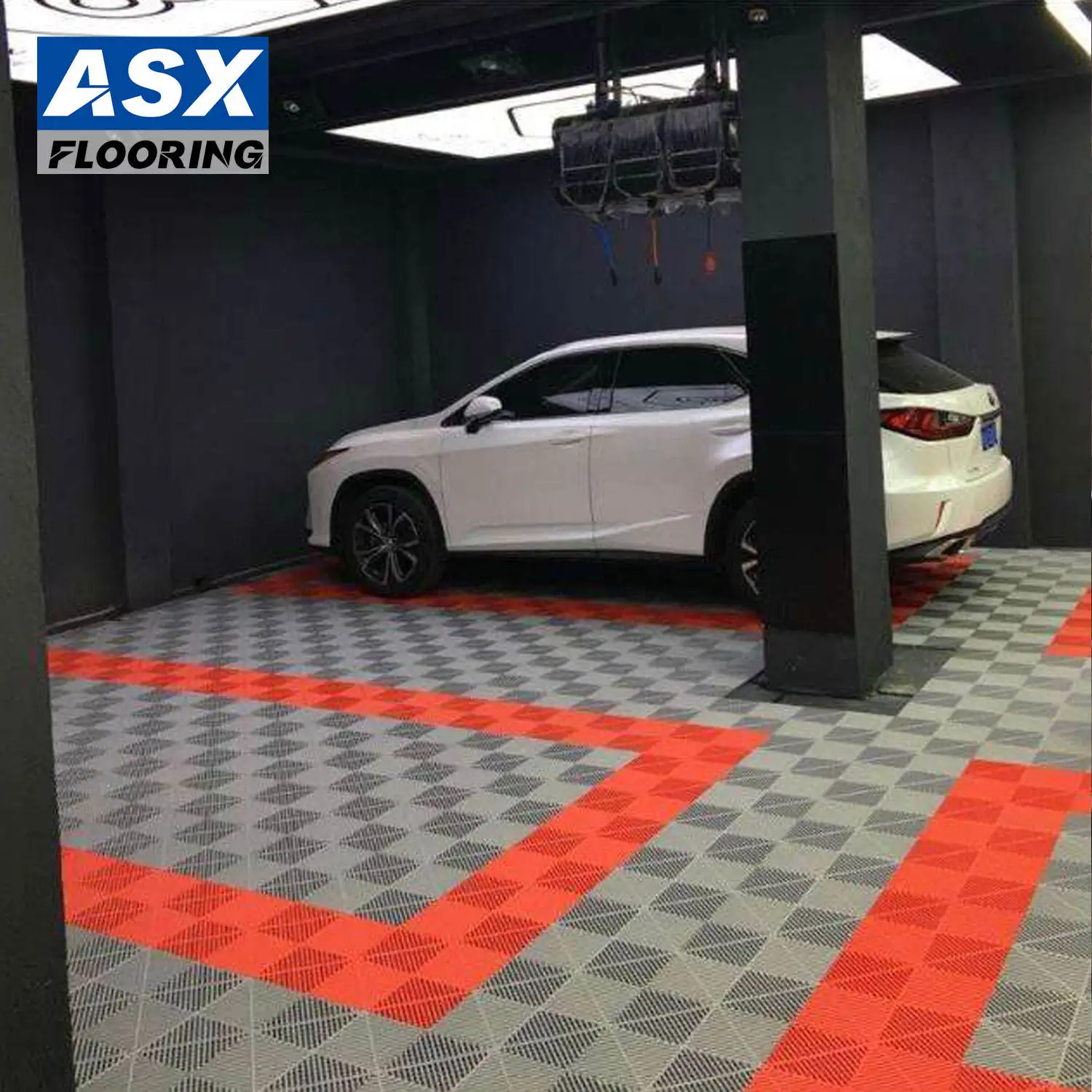Pp Modular Garage Flooring Interlocking Floor Tiles Car Wash Grate Outdoor Sports Floor