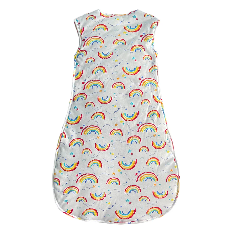 Factory Hot Sale 100% Cotton Baby Sleeping Bag Custom Full Printing Sleeping Sack Swaddle Blanket Romper