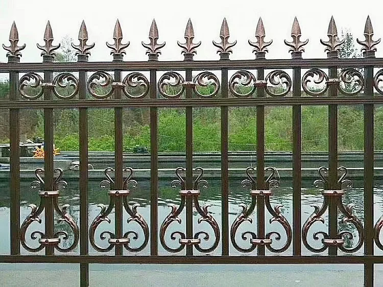 New Design Balcony Power Coated Aluminium Alloy Railings For Hotel And Villafoutdoor aluminum   abricate handrail and railing