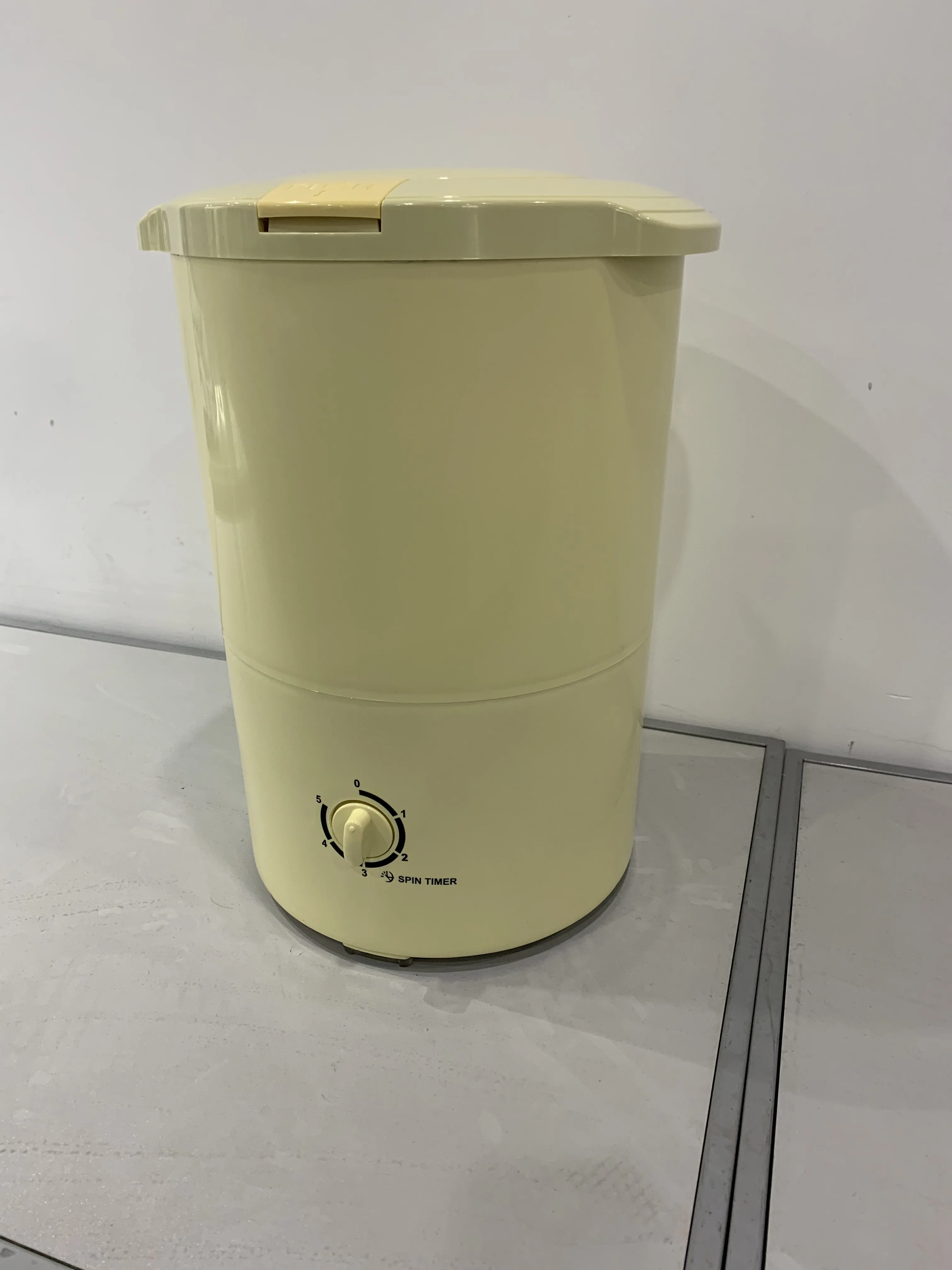 2KG Mini Transparent Clothes Water Extractor Stainless Steel Spin Dryer