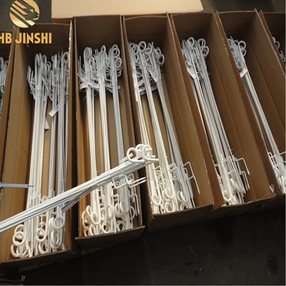 Spring Steel  Rod Electric Fence Post Insulated Pigtail Fence Post