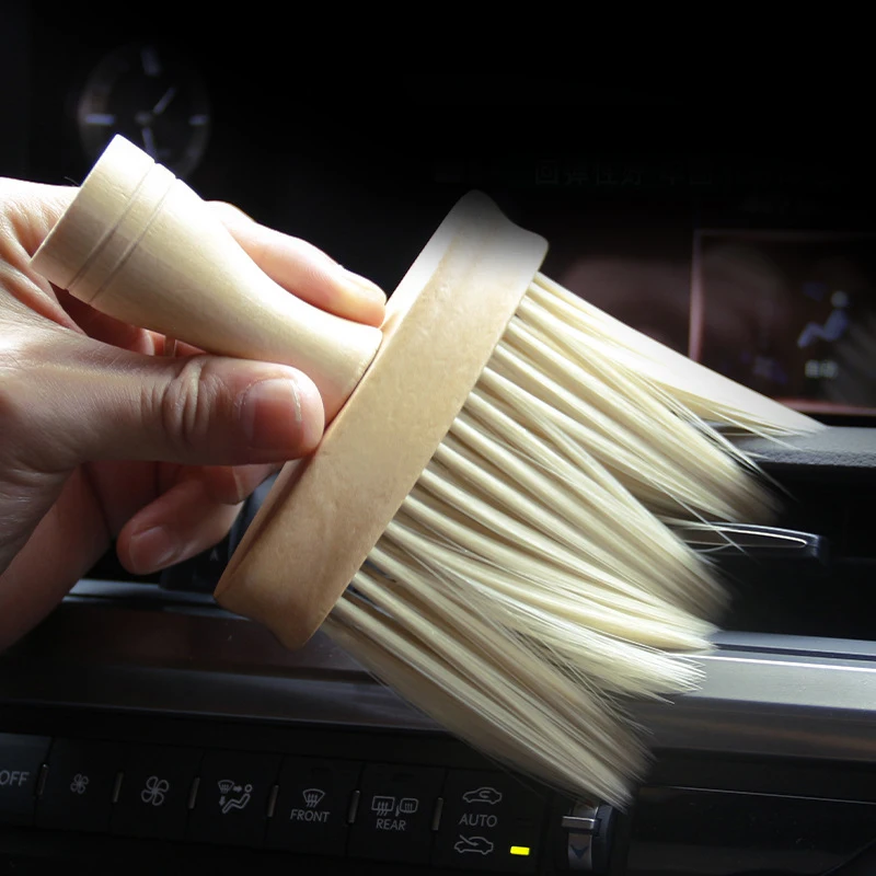 Hot-selling Computer laptop Keyboard Cleaning Brush Wooden Scrubber Nylon Bristle Brush For Clean