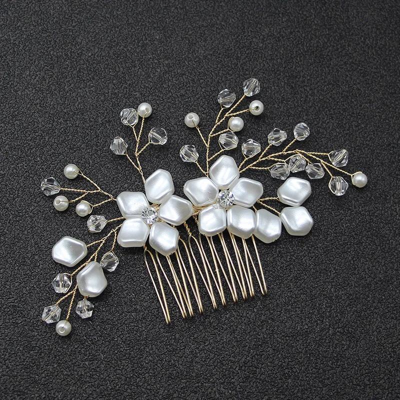 Promotional Sales Handmade Hair Accessories Bridal Jewelry Hair Vine Wedding Prom Headpiece Tiara Hair Combs For Women Headdress