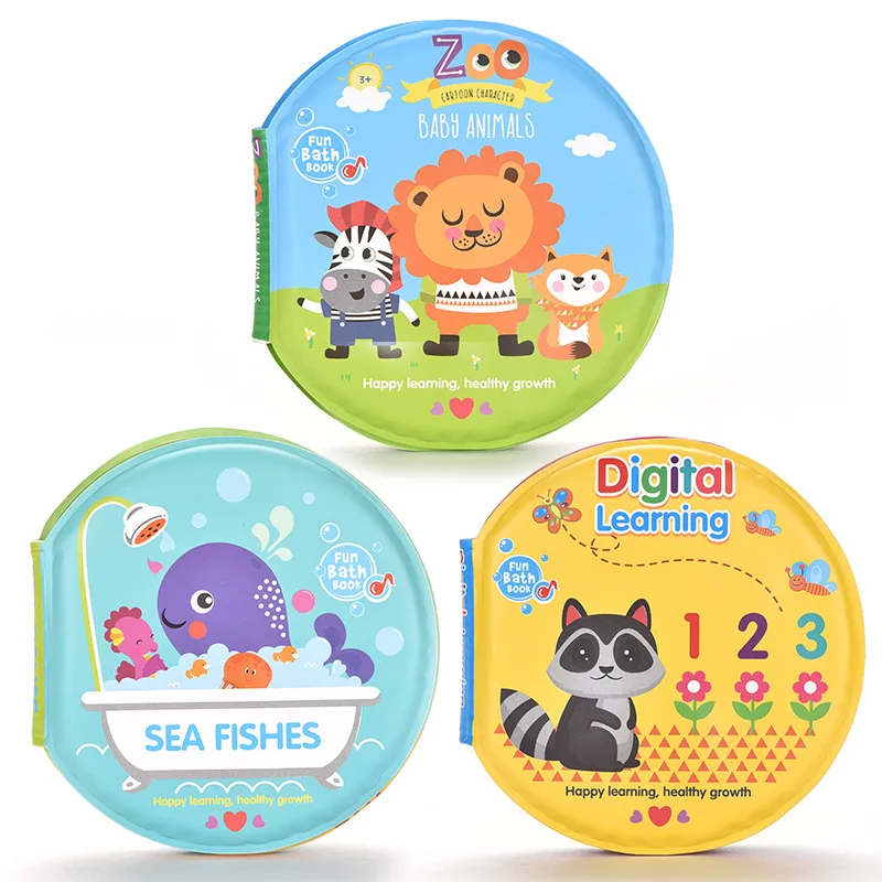 Hot sale new design baby Soft Plastic Bath toy Book zoo waterproof eco friendly for bath time play