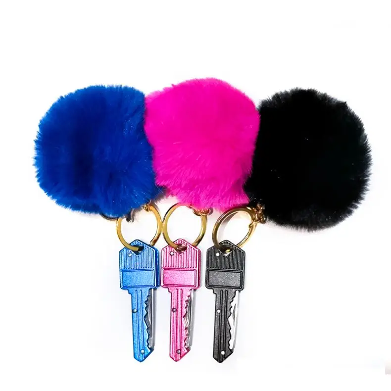 Personal Security Products Keychain Pink Mini Key Knife Folding Self Defense Product Pepper Spray