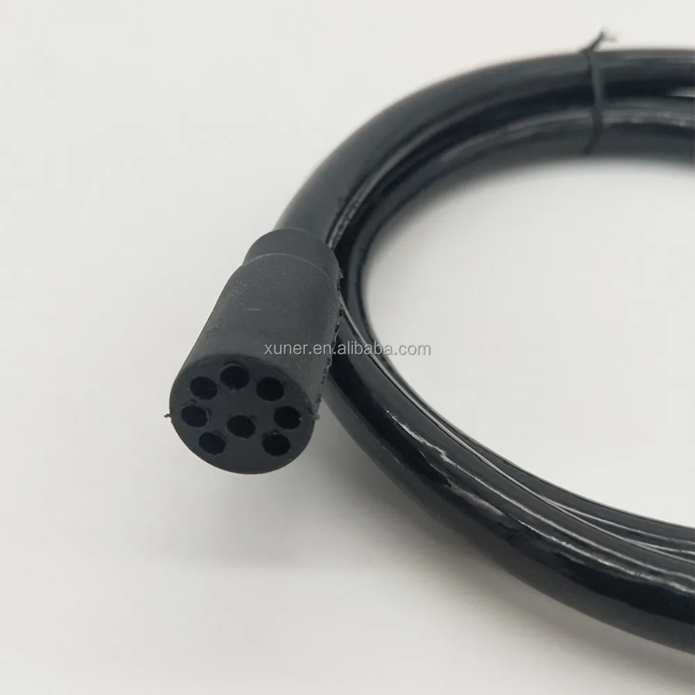 Waterproof sensor cable Sink hole plug Female mini din 8 pin