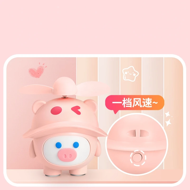 Mini handheld USB charging fan new design USB charging portable cartoon kawaii Cute animal Mini fan