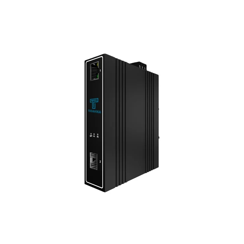 Todahika CE FCC RoHS 1 x 10 100 1000Mbps Ethernet Port SFP Port Industrial Media Converter