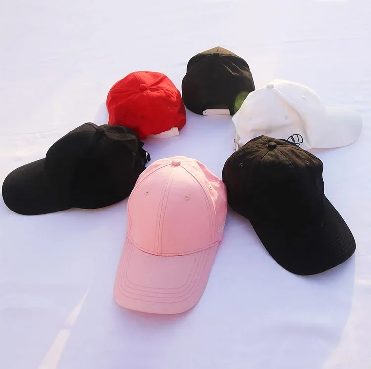 Summer Baseball Hats Custom Logo Red Baseball Cap Structured Baseball Cap