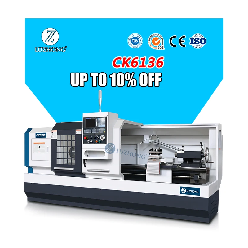 FANUC/SIEMENS/GSK CNC Lathe Machine tornos cnc  CK6136 Metal torno cnc fanuc cnc lathe machine
