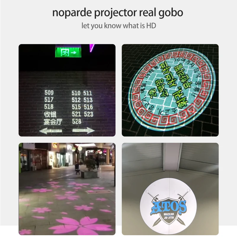 Waterproof 50W Static Custom Advertising Laser Projector Outdoor Led Logo Projector Light