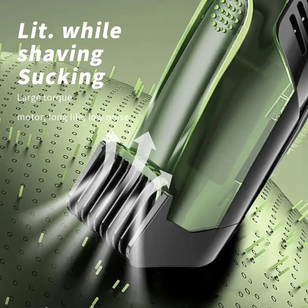 2024 New  High-Quality Professional Barber Trimmer With 8000rpm Adjustable Vacuum Hair Trimmer Baby Hair Clipper